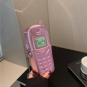 Metallic Pink Vintage Style Phone Case
